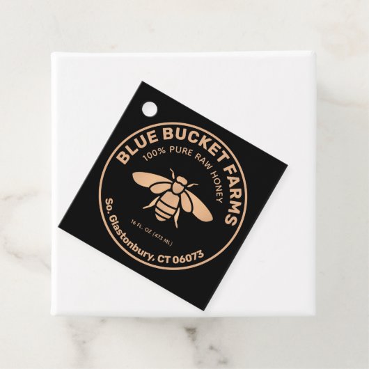 Homemade Honey Bee Bedankjes Labels (In situ)