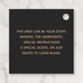 Homemade Honey Bee Bedankjes Labels (Achterkant)