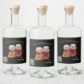 Homemade Honey QR Code Food Label Likeurfles Etiket (Flessen)