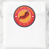 Homemade Hot Chili Pepper Sauce Ronde Sticker (Tas)
