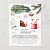 Homemade Hot Chocolate Recipe | Vakantie Briefkaart (Voorkant)