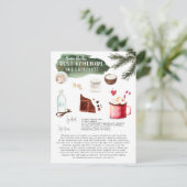 Homemade Hot Chocolate Recipe | Vakantie Briefkaart (Staand voorkant)