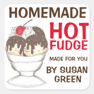 Homemade Hot Fudge Sauce persoonlijke Stickers