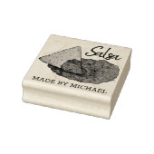 Homemade Hot Tomato Salsa Home Canning, ingeblikt  Rubberstempel (Stempel)