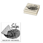 Homemade Hot Tomato Salsa Home Canning, ingeblikt  Rubberstempel (Gestempeld)