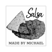 Homemade Hot Tomato Salsa Home Canning, ingeblikt  Rubberstempel (Afrduk)