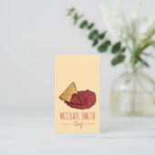 Homemade Hot Tomato Salsa Home Canning, ingeblikt  Visitekaartje (Staand voorkant)