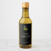 Homemade Infused Olive Oil Wine Label Wijn Etiket (Voorkant)