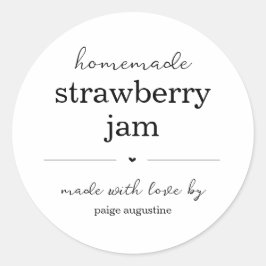 Homemade Jam/Food Canning Jar Gift Label Sticker