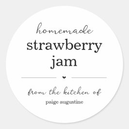 Homemade Jam/Food Canning Jar Gift Label Sticker