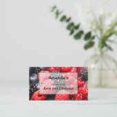 Homemade jams en schoorstenen professioneel visitekaartje (Staand voorkant)