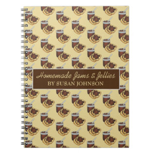 Homemade Jams Jellies Apple Butter Ingeblikte Goed Notitieboek