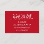 Homemade Jams Jellies Fruit PReserves Ingeblikte g Visitekaartje (Achterkant)