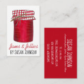 Homemade Jams Jellies Fruit PReserves Ingeblikte g Visitekaartje (Voorkant / Achterkant)