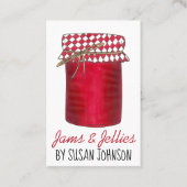 Homemade Jams Jellies Fruit PReserves Ingeblikte g Visitekaartje (Voorkant)