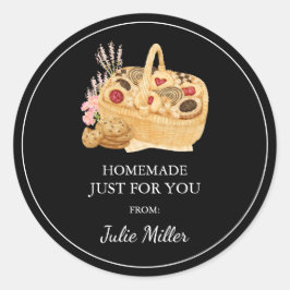 Homemade just for you cookies label
