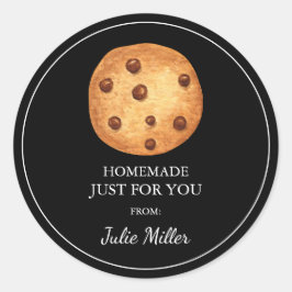 Homemade just for you cookies label