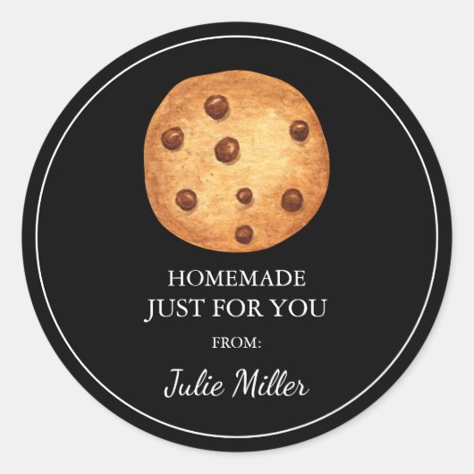 Homemade just for you cookies label (Voorkant)