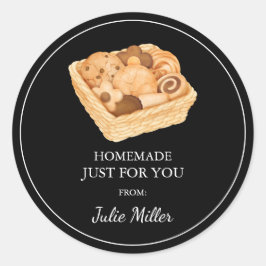 Homemade just for you cookies label