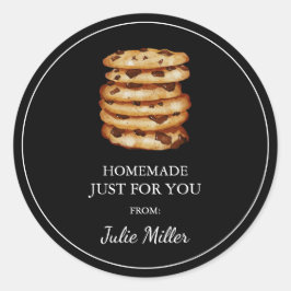 Homemade just for you cookies label
