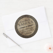 Homemade Kahula Persoonlijk Ronde Sticker (Envelop)