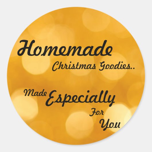 Homemade KerstGoodies Stickers (Voorkant)