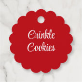 Homemade kerstkoekjes bedankjes labels (Achterkant)