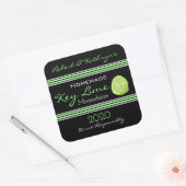Homemade Key Limoen Moonshine - Gepersonaliseerd Vierkante Sticker (Envelop)