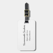 Homemade-kokers voegen jouw tekst-naam toe, aangep bagagelabel (Voorkant verticaal)