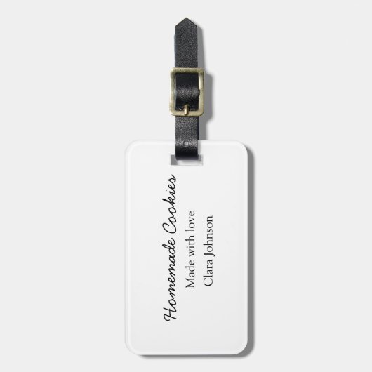 Homemade-kokers voegen jouw tekst-naam toe, aangep bagagelabel (Voorkant verticaal)