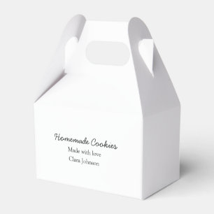 Homemade-kokers voegen jouw tekst-naam toe, aangep bedankdoosjes