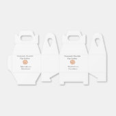 Homemade-kokers voegen jouw tekst-naam toe, aangep bedankdoosjes (Uitgevouwen)