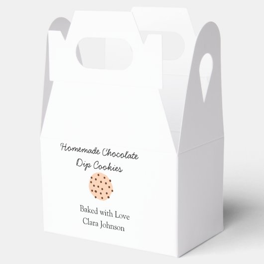 Homemade-kokers voegen jouw tekst-naam toe, aangep bedankdoosjes (Geopend)