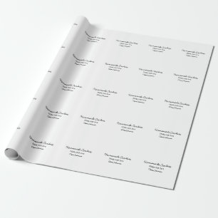 Homemade-kokers voegen jouw tekst-naam toe, aangep cadeaupapier