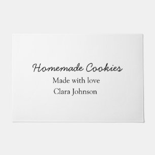 Homemade-kokers voegen jouw tekst-naam toe, aangep deurmat