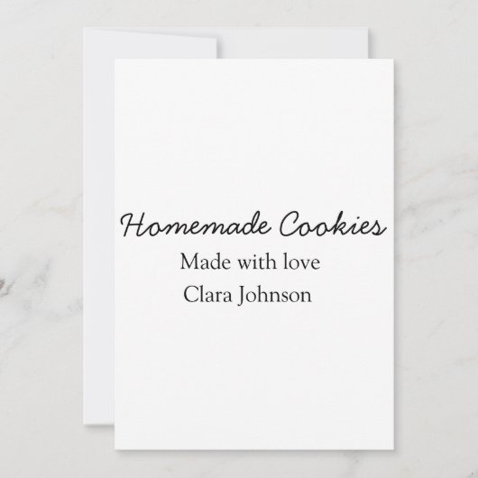 Homemade-kokers voegen jouw tekst-naam toe, aangep feestdagenkaart (Voorkant)