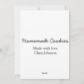 Homemade-kokers voegen jouw tekst-naam toe, aangep feestdagenkaart (Achterkant)