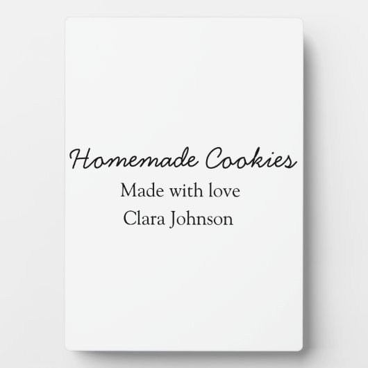 Homemade-kokers voegen jouw tekst-naam toe, aangep fotoplaat (voorkant)