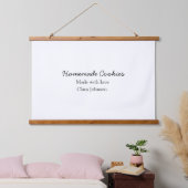 Homemade-kokers voegen jouw tekst-naam toe, aangep hangend wandkleed (Slaapkamer)