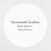 Homemade-kokers voegen jouw tekst-naam toe, aangep labels (Design 2)