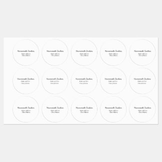 Homemade-kokers voegen jouw tekst-naam toe, aangep labels