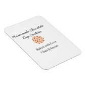 Homemade-kokers voegen jouw tekst-naam toe, aangep magneet (Rechterzijde)