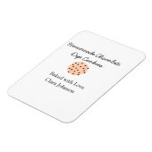 Homemade-kokers voegen jouw tekst-naam toe, aangep magneet (Linkerzijde)