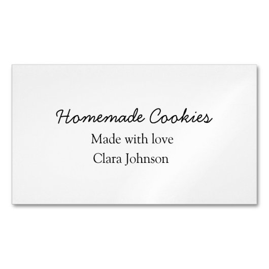 Homemade-kokers voegen jouw tekst-naam toe, aangep magnetisch visitekaartje (Voorkant)