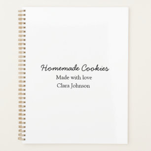Homemade-kokers voegen jouw tekst-naam toe, aangep planner