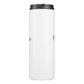 Homemade-kokers voegen jouw tekst-naam toe, aangep thermosbeker (Achterkant)