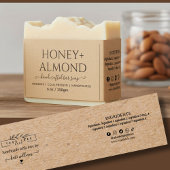 Homemade Kraft Soap Label Belly band with logo Uitnodigingen Wikkel