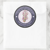 Homemade Lavender Syrup Label Sjabloon (Tas)