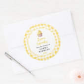 Homemade Lemon Cupcakes Eetlabel Ronde Sticker (Envelop)