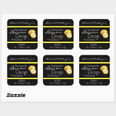 Homemade Lemon Drop Moonshine - Gepersonaliseerd Vierkante Sticker (Vel)